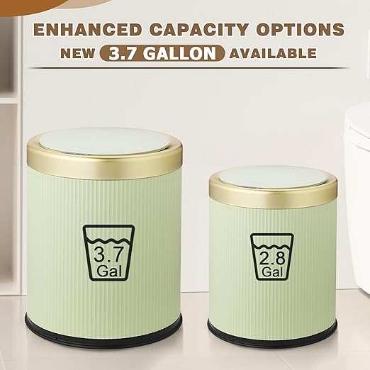 Motion Sensor Bathroom Trash Can Touchless, 3.7 Gallon Modern Automatic Garbage - Image 2