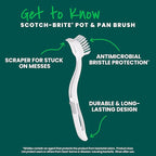 Scotch-Brite Pot + Pan Brush, Durable and Long Lasting Dish Brush - Image 3