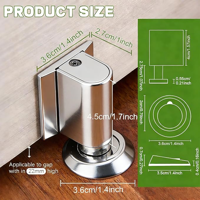 2026 New Door Wedge Stopper, Upgraded Magnetic Doors Stoppers - Image 2