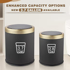 Automatic Bathroom Trash Cans Touchless, 3.7 Gallon Modern Motion Sensor Trash - Image 2