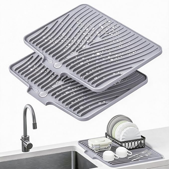 Dish Drying Mat, Stone Drying Mat by TIKNIKHomeOutdoor