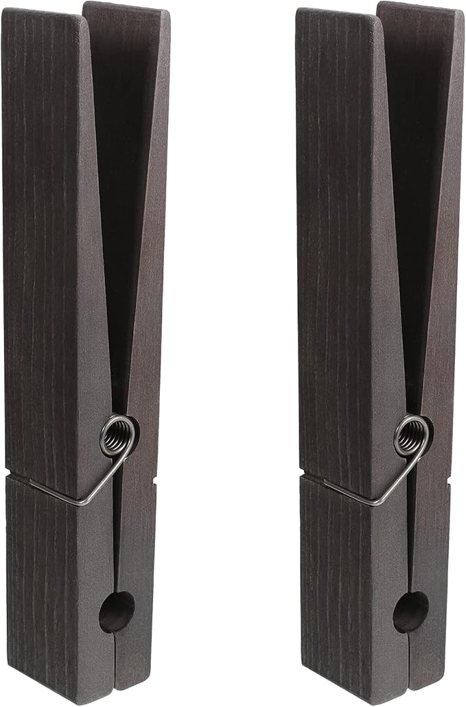 Blulu 2 Pcs 12 Inch Jumbo Wooden Clothespins Large Clothespin Towel Holder by Blulu