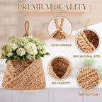 Honeydak Boho Decor Hanging Wall Baskets - Image 3