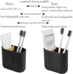 rejomiik Toothbrush Holders Resin Bamboo Tooth Brushing Holder - Image 2
