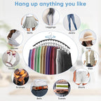 6 Pack Legging Organizer for Closet Hanging, Pants Hangers - Image 4