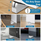 2 Pack Heavy Duty Door Stopper, Adjustable Spring Large Stopper, 3 Inches High - Image 7