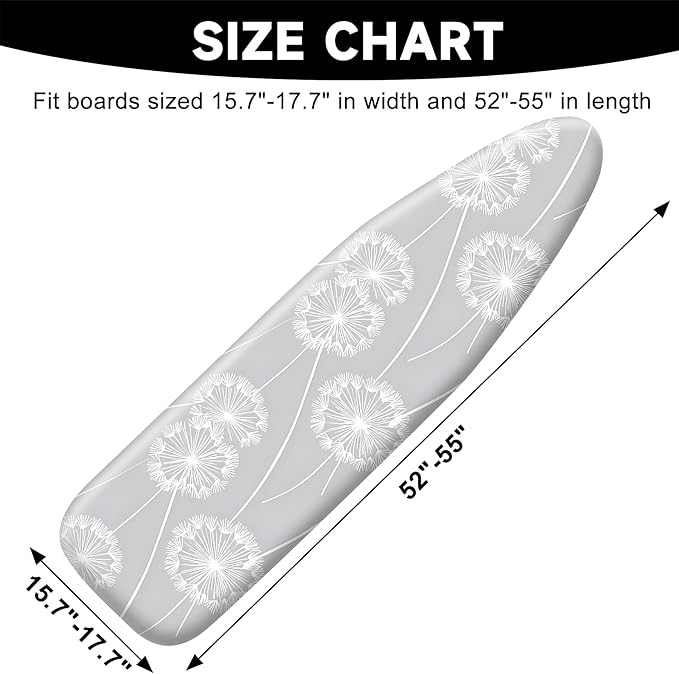 Quick Install Ironing Board Cover 17" x 55" Ironing Board Cover - Image 2