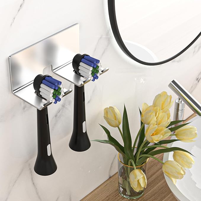 Electric Toothbrush Head Holder, Toothbrush Holders Wall Mounted, Electric by WelcometotheYAYINLI