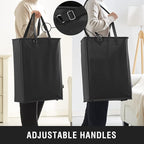 Slim Laundry Hamper with Adjustable Long Handles, 45L Small Laundry Baskets - Image 2