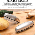 Vegetable and Fruit Cleaning Brush, 304 Stainless Steel Cleaning Brush - Image 5