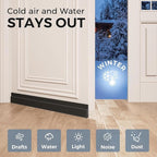 GroTheory 4 Pack Door Draft Stopper, Under Door Sweep - Image 2