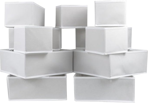 12 Pack Drawer Organizer Clothes, Foldable Fabric Dresser Organizer Closet - Image 2