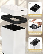 ELPHECO Bathroom Trash Can - Image 8