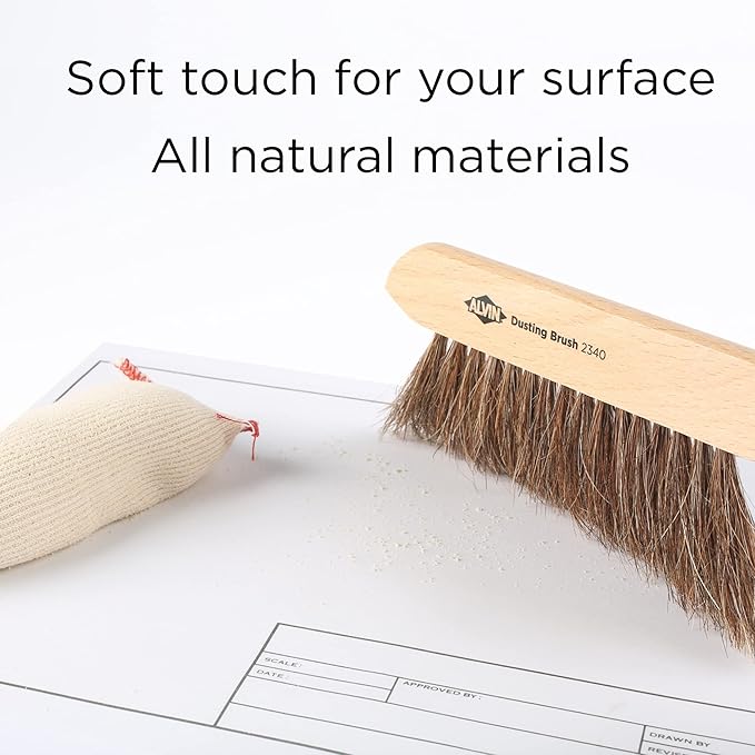 ALVIN Mini Dusting Brush, 100% Horsehair and Wood Handle, and Architecture - Image 6