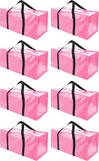 Extra Large Moving Bags with Zippers & Carrying Handles, Heavy-Duty Storage Tote by PANDA+JOYS