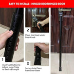 2-in-1 Door Security Bar & Sliding Patio Door Stopper Security Jammer Bar Child - Image 7