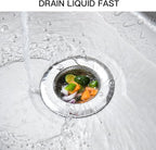 4 Pack Heavy Duty Stainless Steel Kitchen Sink Drain Strainer, Bathroom Hair - Image 6