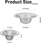 12PCS Stainless Steel Slop Basket Filter Trap, 2.75" & 4.41" Mesh Sink Drain - Image 3