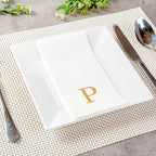 Luxenap 15.8 X 7.9 Inch Linen-Feel Guest Towels, 50 Lettered Hand Towels - Image 3
