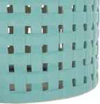 SAFAVIEH Home Collection Sayre Robins Egg Blue Ceramic 18-inch Decorative Accent Garden Stool for Living Room, Bathroom, Patio, Side Table, Plant Stand (Fully Assembled) - Image 6