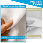 Dalykate Ironing Board Cover and Pad, Thick Padding, Elastic Edge, Scorch & - Image 4