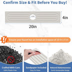 Stone Faucet Mat for Kitchen Sink, Water Absorbing Sink Water Splash Guard - Image 3
