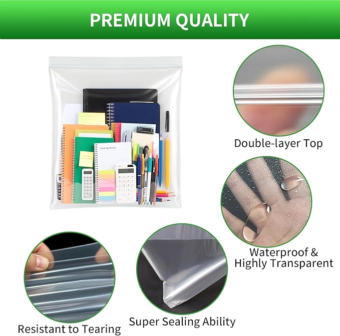 20PACK 3 Gallon Large Zipper Bags - Image 3