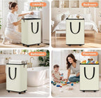 Laundry Basket with Wheels, Collapsible Laundry Baskets, Laundry Hamper with - Image 7