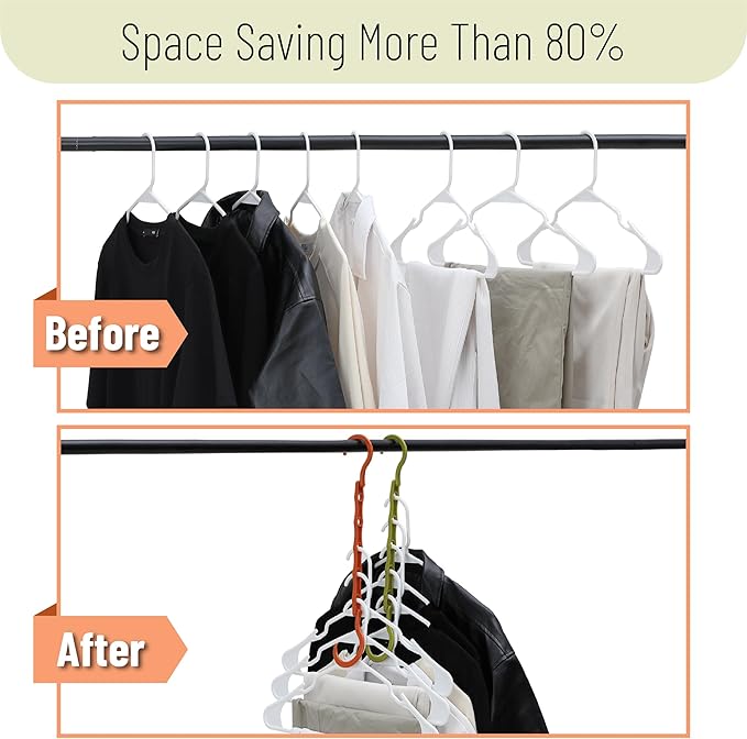 Mr. Pen- Space Saving Hangers for Clothes, Autumn Colors, Plastic Multi Clothes - Image 6
