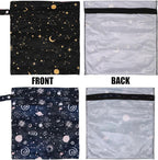 2pcs Travel Waterproof Laundry Bag, Cloth Diaper Wet Dry Bags - Image 4