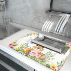 Easter Egg Bunny Dish Drying Mat 18 x 24 Inch - Image 5