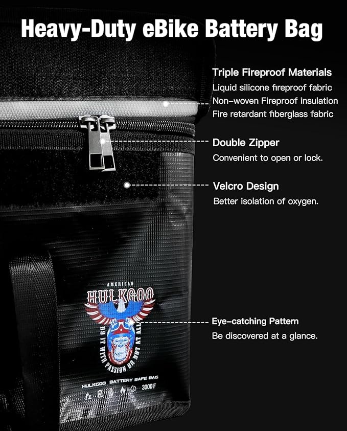 Ebike Battery Bag Fireproof Battery Safe Bag Explosion-Proof Waterproof Lipo - Image 4