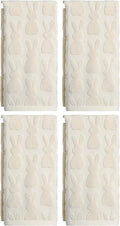 Artoid Mode 4 Pcs Beige 3D Rabbit Jacquard Easter Hand Towels by ArtoidMode