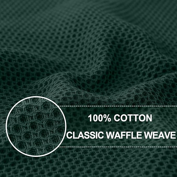 Homaxy 100% Cotton Waffle Weave Kitchen Dish Towels, Ultra Soft Absorbent Quick - Image 2