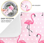 Tarity Cute Pink Flamingo Dish Drying Mat - Image 2