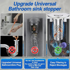 Sink Stopper Hair Catcher, Pop-up Sink Drain Strainer - Image 2