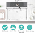 Kitchen Sink Splash Guard Faucet Mat -1 PC Super Absorbent Fast Drying Mat Sink - Image 3