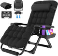 Suteck Oversized Zero Gravity Chair,33In XXL Outdoor Recliner Chair w/Removable Cushion&Headrest, Camping Lounge Chair w/Upgraded Lock&Footrest, Reclining Patio Chairs for Indoor Outdoor,500LBS by Suteck