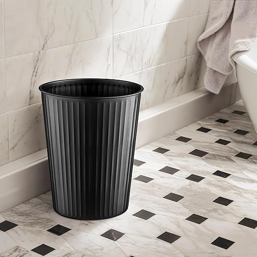 Monarch Abode Metal Bathroom Trash Can – Waste Basket - Image 6