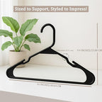 Utopia Home Plastic Hangers 100 Pack - Image 2