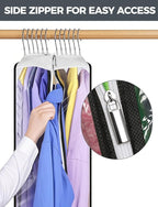 4 pcs 60" Garment Bags for Hanging Clothes, Garment Bags for Travel Covers - Image 5