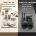 Stone Dish Drying Mat for Kitchen Counter, 23x15.3 Inch Large Fast-Absorbing - Image 8