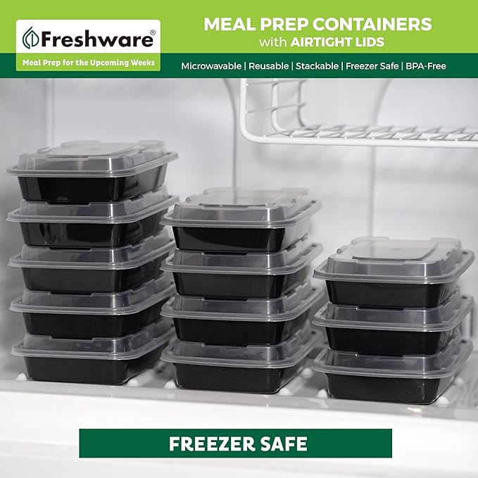 Freshware Meal Prep Containers 1 Compartment - Image 8