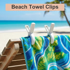24 Pack Large Towel Clips Plastic Clothes Pins, Heavy Duty Drying Clips - Image 3