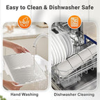 Silicone Dish Drying Mat for Kitchen Counter, Non-Slip Drain Pad, Dish Drying - Image 5