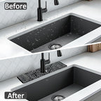 15" X 5.5" Kitchen Sink Splash Guard Faucet Mat Aztec Super Absorbent Fast - Image 6
