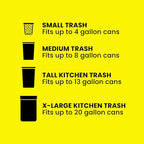 Glad ForceFlex MaxStrength Kitchen Trash Bags, 13 Gal, Fresh Clean Febreze - Image 5