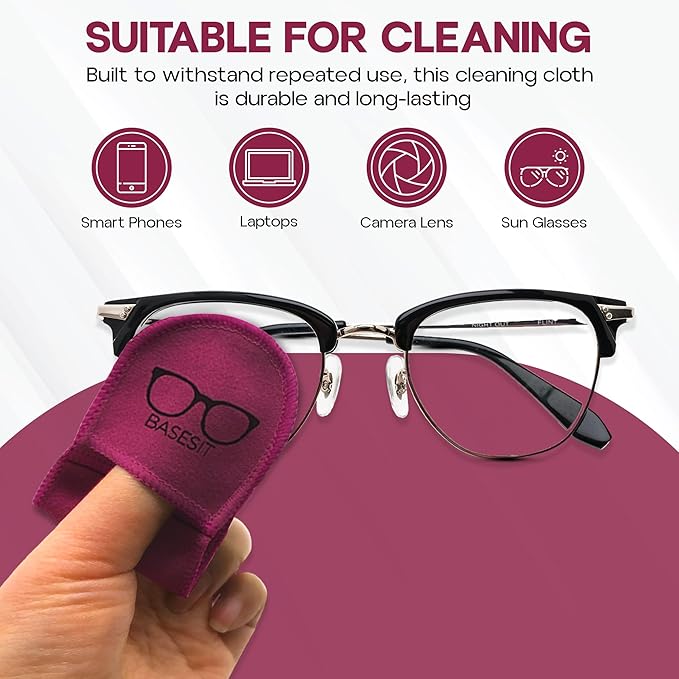 Eyeglass Cleaning Cloth, 4 Pack, Eyeglass Cleaning Wipes, Lens Wipes - Image 4