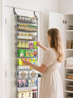 Delamu Over The Door Pantry Organizer, 9-Tier Pantry Door Organizers and Storage - Image 9