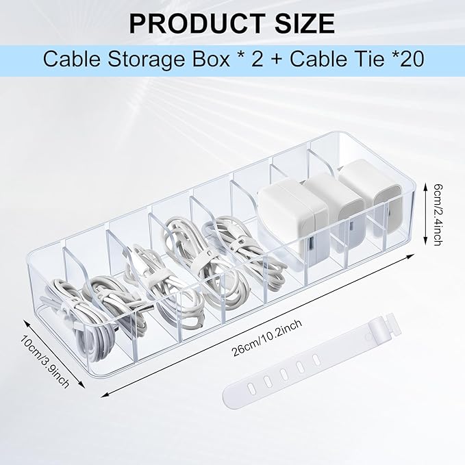Tatuo 2 Pcs Cable Organizer - Image 2